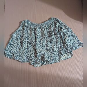 Princess Polly Blue Tiered Floral Ruffle Mini Skirt